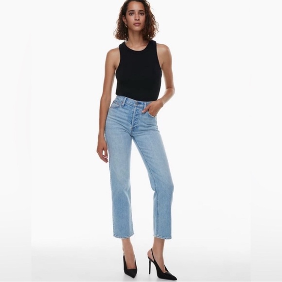 Denim Forum Denim - Denim Forum The Arlo High Rise Straight Size 25 26L